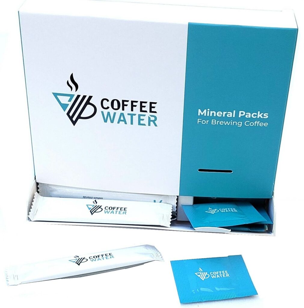 COFFEE WATER mineral packs make the perfect water for coffee.